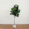 6ft. Artificial Fiddle Leaf Fig Tree with White Decorative Planter